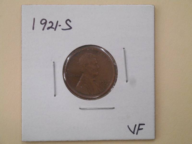 1921 S - Lincoln Wheat Cent - VF Gr...