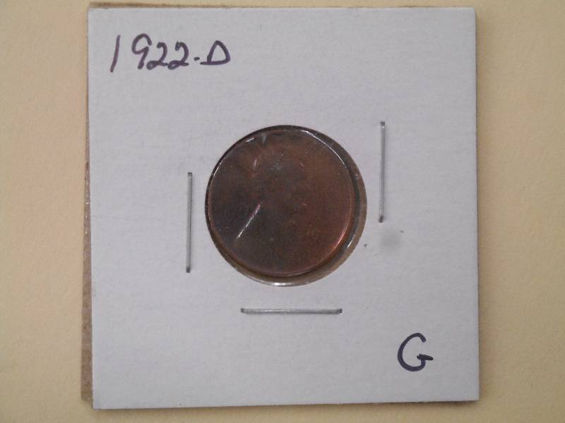 1922 D - Lincoln Wheat Cent - G Gra...