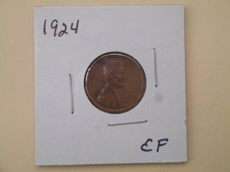 1924 P - Lincoln Wheat Cent - EF Gr...