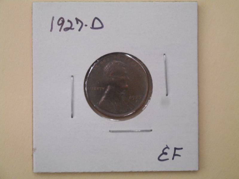 1927 D - Lincoln Wheat Cent - EF Gr...