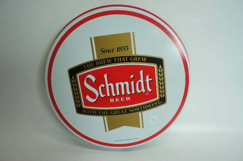 lot 24 image: Schmidt beer tray 12 in diameter, excellent condition
