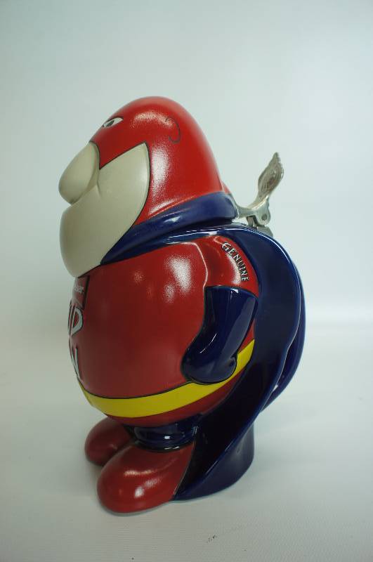 lot 79 image: Budweiser Bud Man character lidded beer stein