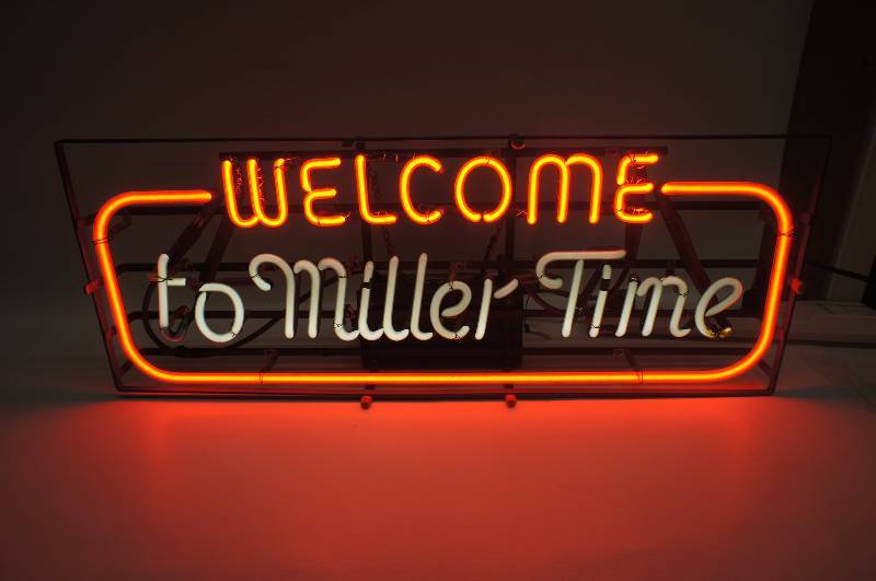 welcome to miller time sign