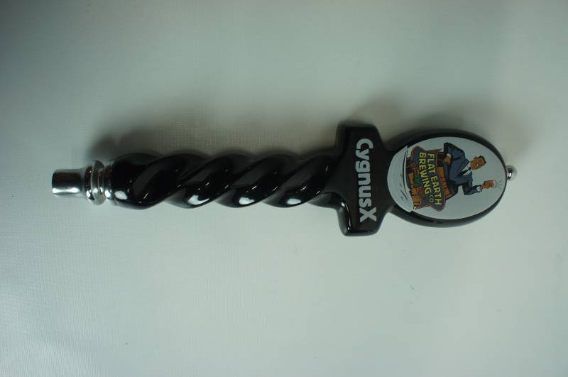 lot 98 image: Flat Earth Brewing tall tap handle looks new