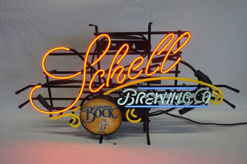 lot 114 image: Very nice Schells Beer neon 30x17