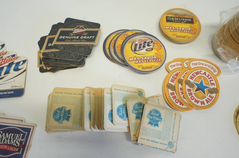 lot 138 image: Large amount of different beer coasters