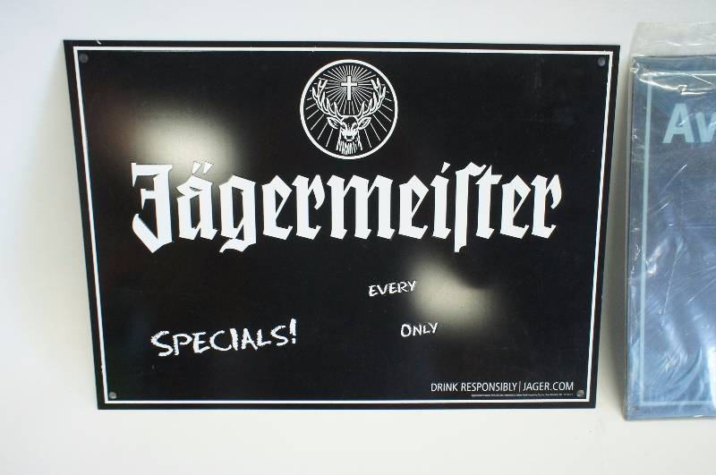 lot 148 image: 2 Jagermeister Signs