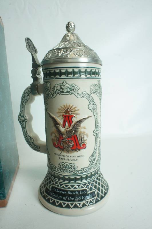 lot 54 image: Anheuser-Busch Evolution of the A&Eagle Series 2003 Edition Stein