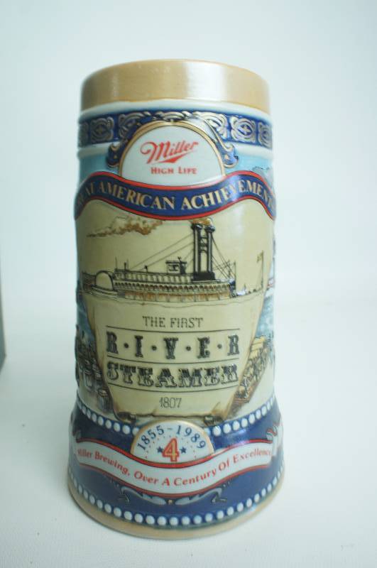 lot 158 image: Miller High Life River Steamer Stein