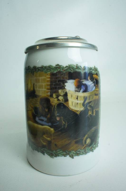 lot 171 image: Business as Usual Puppies by Randy Mcgovern Stein low numbered