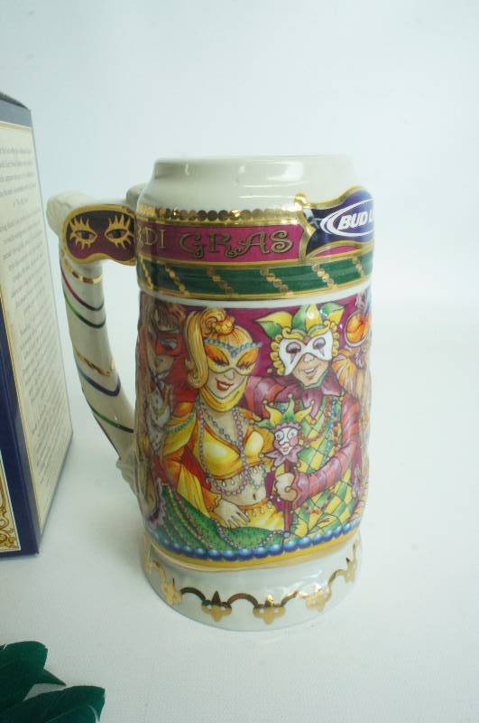 lot 173 image: Bud Light Anheuser-Busch Mardi Gras 2005 Stein