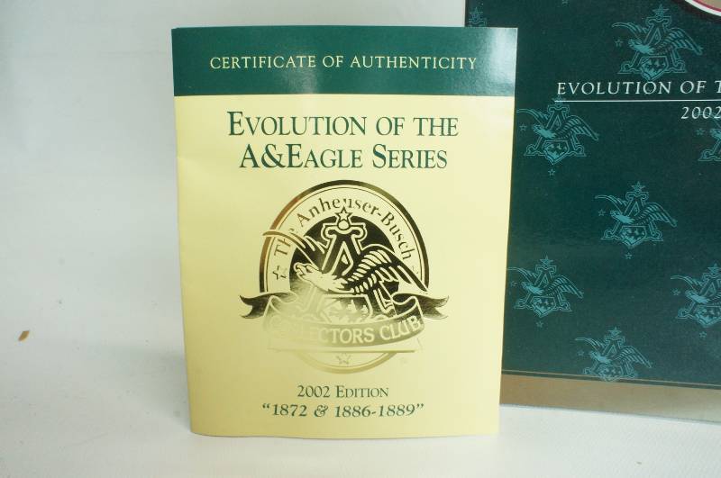 lot 181 image: Anheuser-Busch Evolution of the A & Eagle Series 2002 Edition Stein