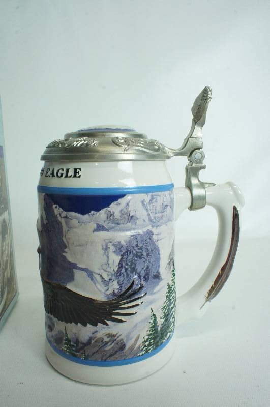 lot 185 image: Budweiser American Bald Eagle Winter Stein