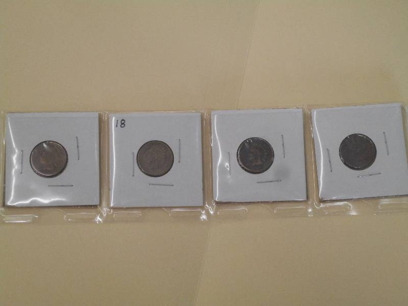 Indian Head Cents - Qty. 4 - Dates ...