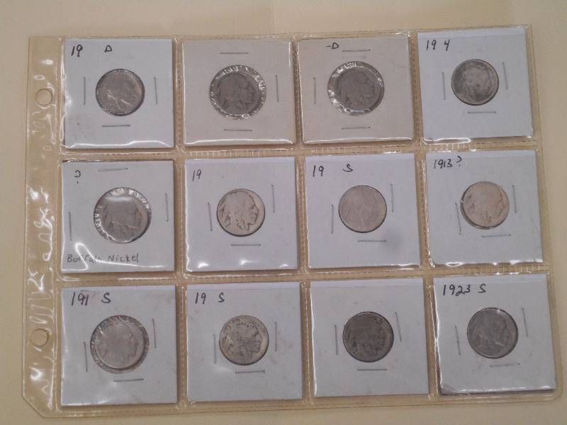 Buffalo Head Nickels - Qty. 12 - Da...