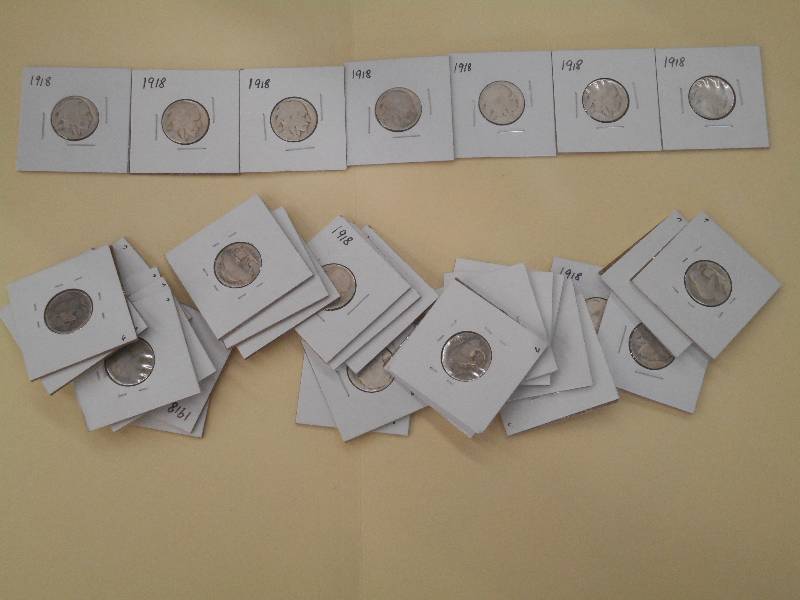 1918 P - Buffalo Head Nickels - Qty...