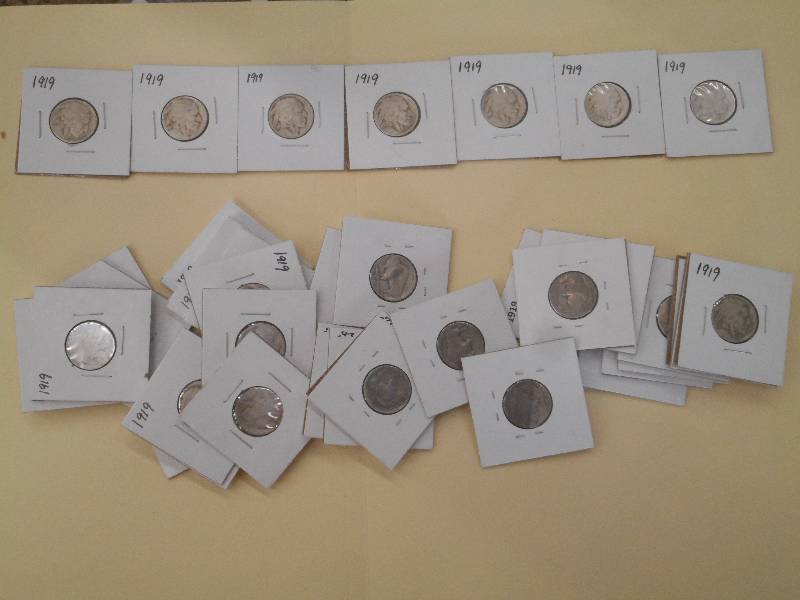 1919 P - Buffalo Head Nickels - Qty...