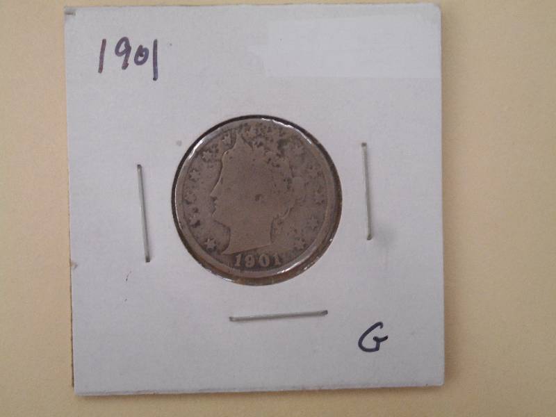 1901 Liberty Head Nickel - G Grade...