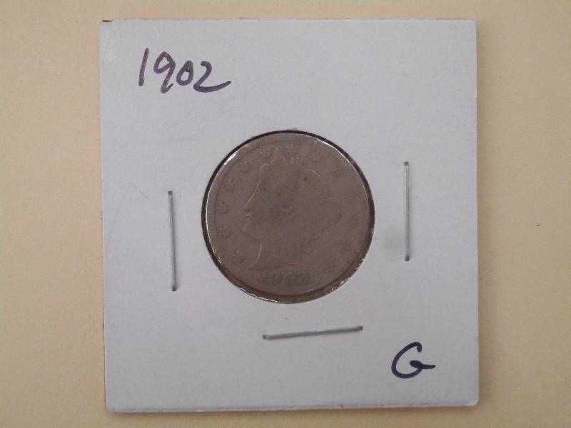 1902 Liberty Head Nickel - G Grade...