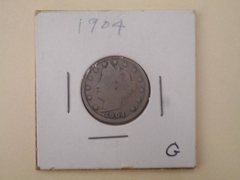 1904 Liberty Head Nickel - G Grade...