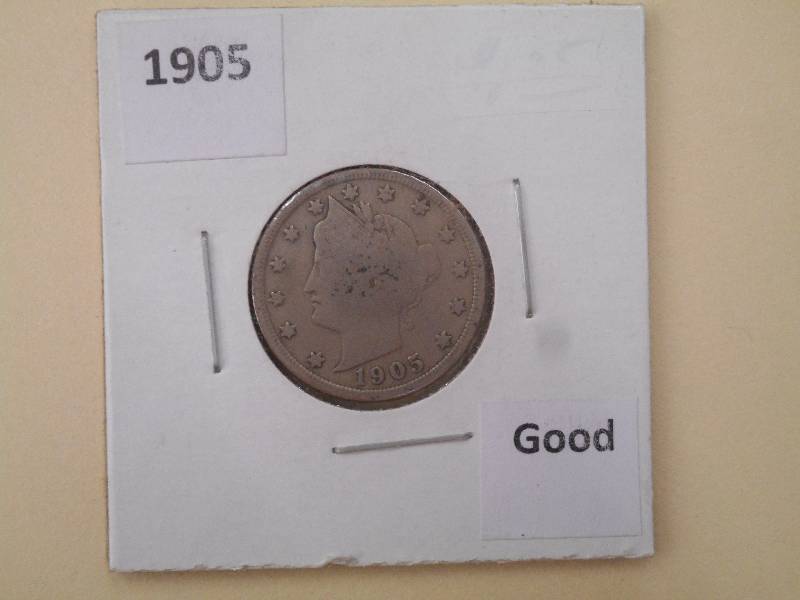 1905 Liberty Head Nickel - G Grade...