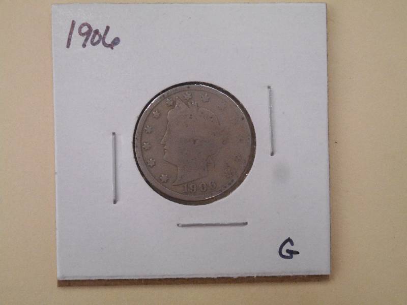 1906 Liberty Head Nickel - G Grade...