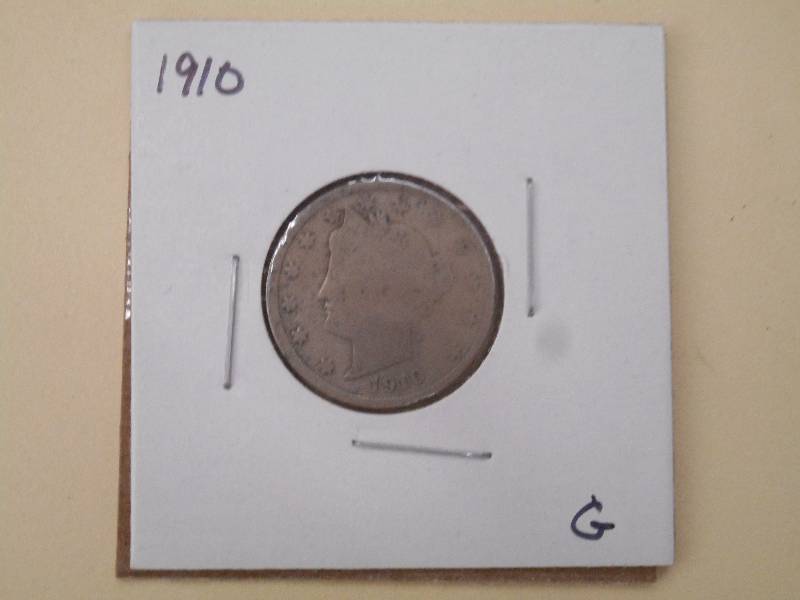 1910 Liberty Head Nickel - G Grade...