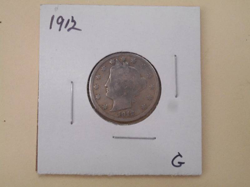 1912 Liberty Head Nickel - G Grade...