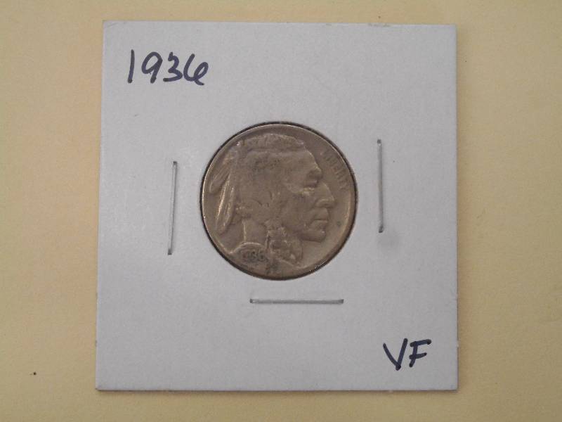 1936 P - Buffalo Head Nickel - VF G...