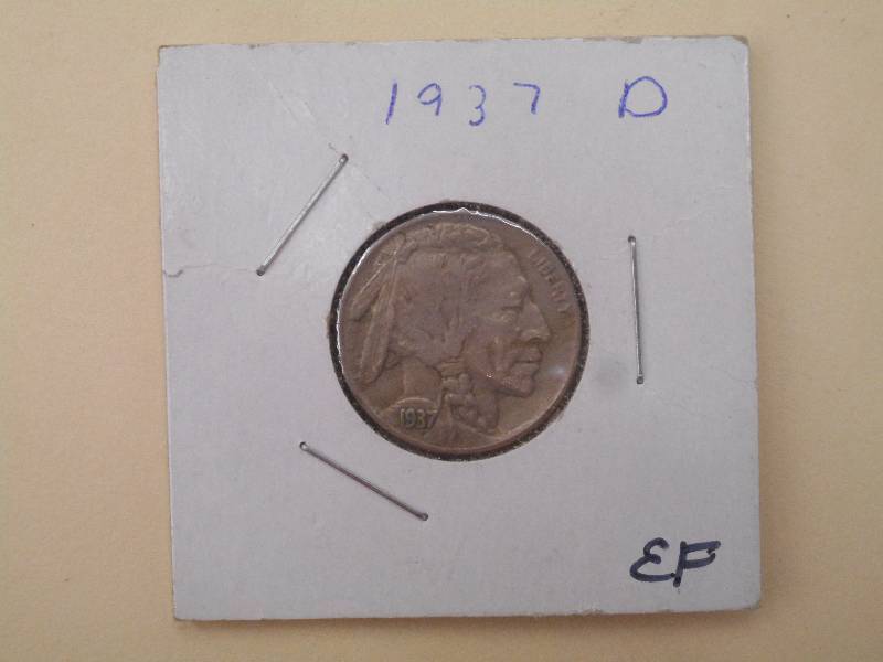 1937 D - Buffalo Head Nickel - EF G...