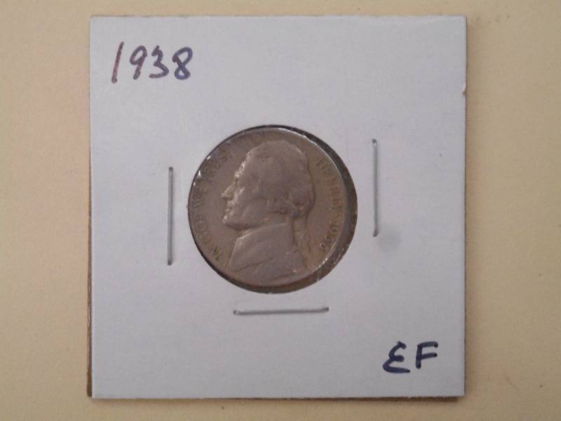 1938 D - Jefferson Nickel - EF Grad...