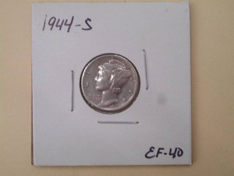 1944 S - Mercury Head Silver Dime -...