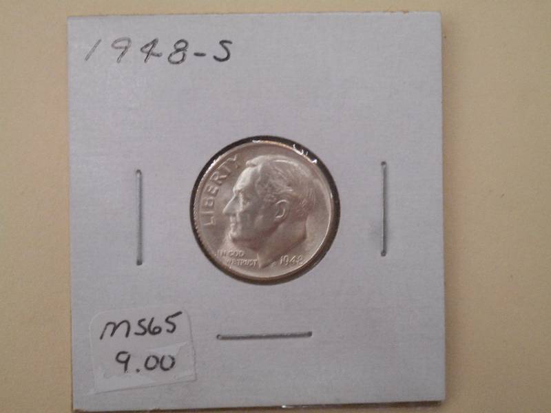 1948 S - Roosevelt Silver Dime - MS...