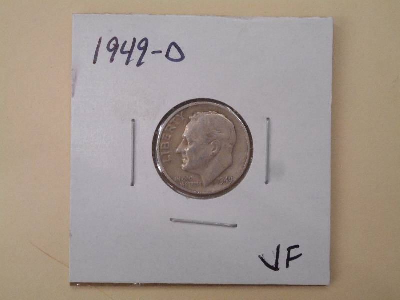 1949 D - Roosevelt Silver Dime - VF...