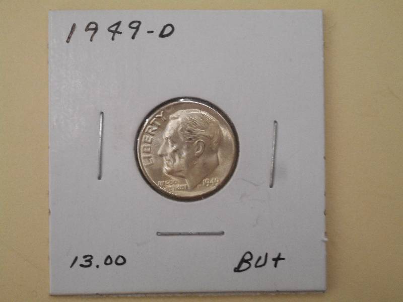 1949 D - Roosevelt Silver Dime - BU...