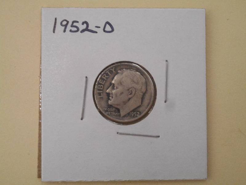1952 D - Roosevelt Silver Dime - VF...