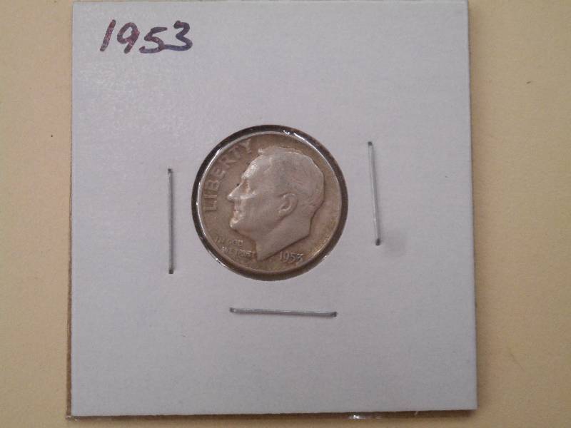 1953 P - Roosevelt Silver Dime - EF...