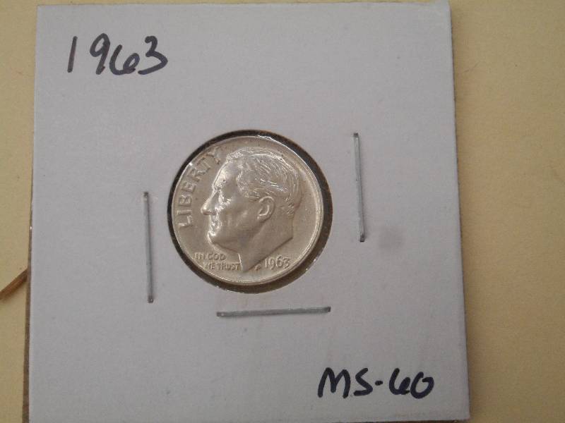1963 P - Roosevelt Silver Dime - MS...