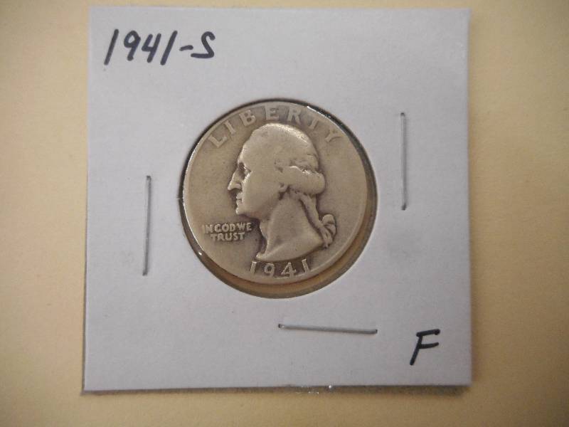 1941 S - Washington Silver Quarter ...