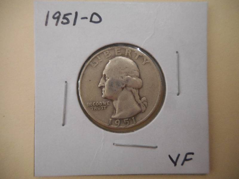 1951 D - Washington Silver Quarter ...