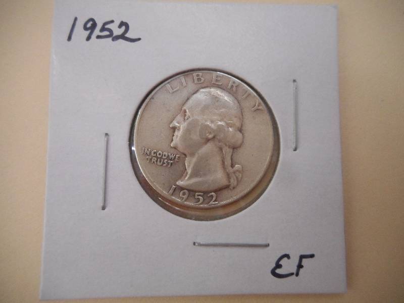 1952 P - Washington Silver Quarter ...