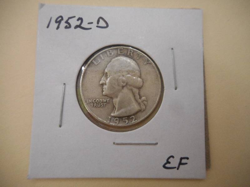 1952 D - Washington Silver Quarter ...