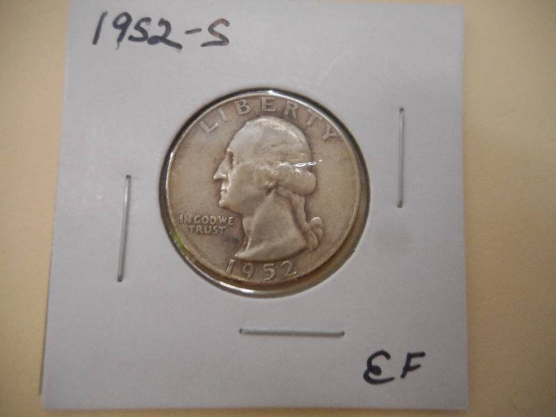 1952 S - Washington Silver Quarter ...