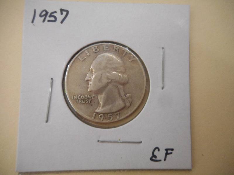 1957 P - Washington Silver Quarter ...