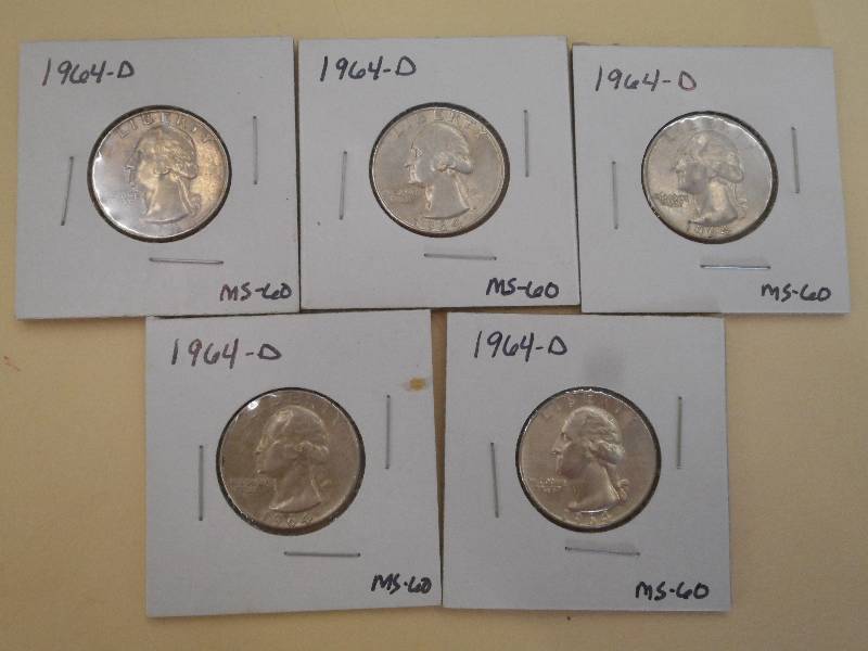 1964 D - Washington Silver Quarter ...