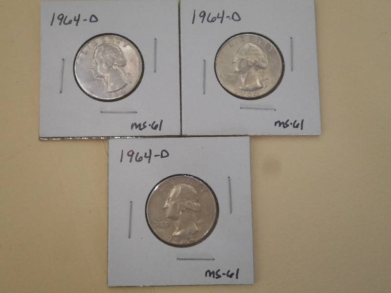 1964 D - Washington Silver Quarter ...