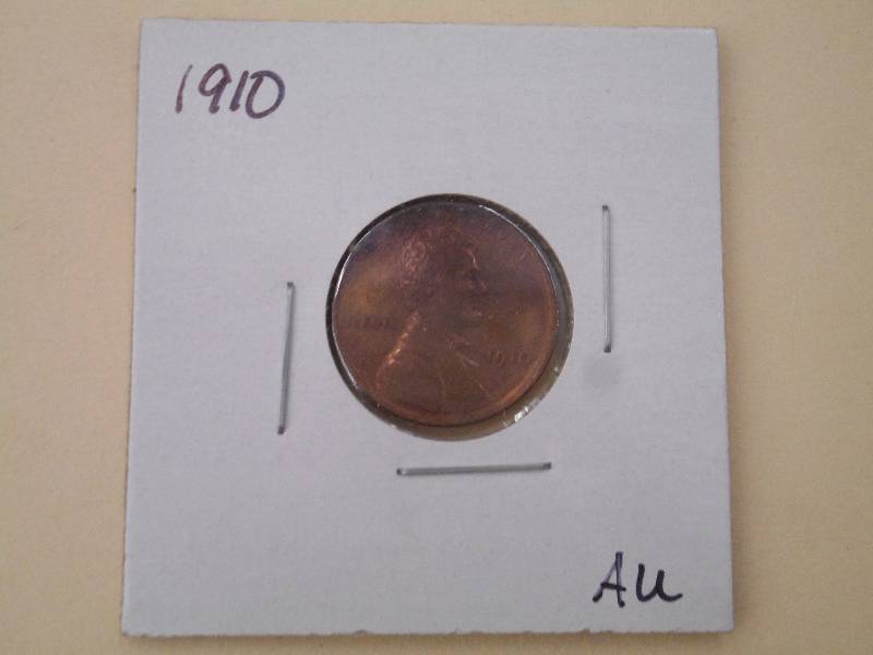1910 P - Lincoln Wheat Cent - AU Gr...