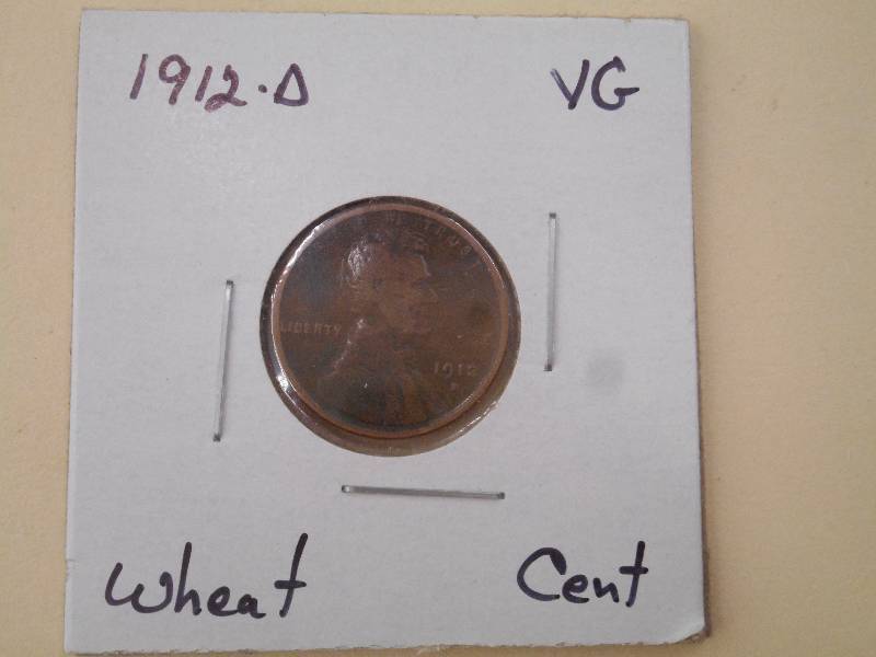 1912 D - Lincoln Wheat Cent - VG Gr...