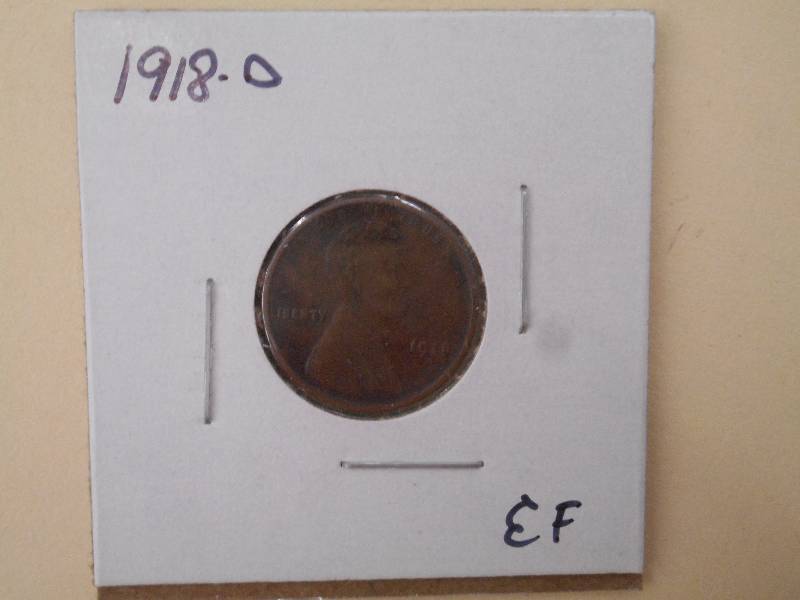 1918 D - Lincoln Wheat Cent - EF Gr...