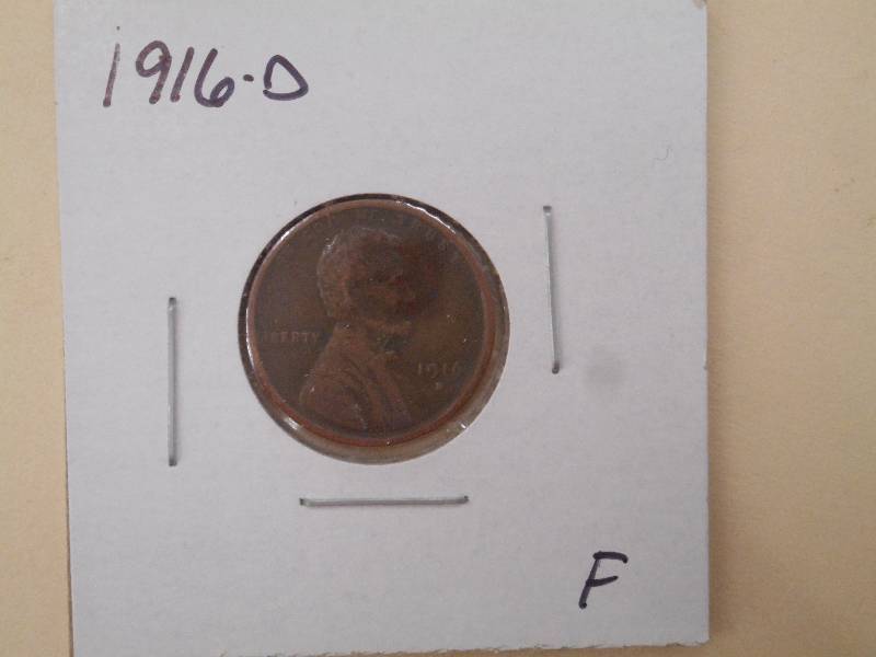 1916 D - Lincoln Wheat Cent - F Gra...